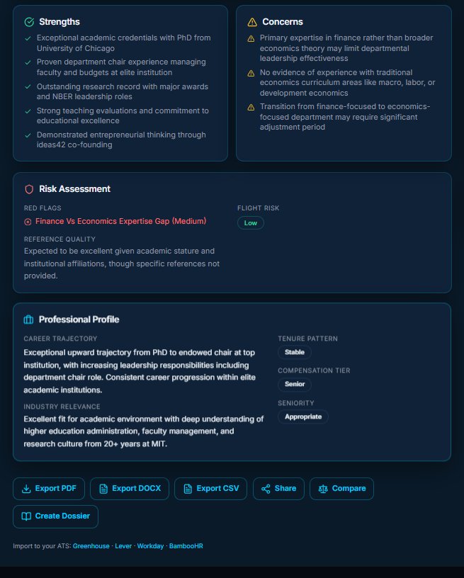 Strengths, Concerns, Risk Assessment